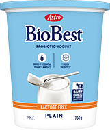 Astro BioBest tub of yogurt