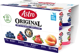 Astro Peach / Strawberry / Blueberry / Fieldberry Yogurt multi-pack