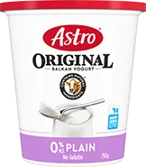 Astro Plain 0% Yogurt tub
