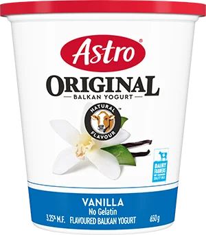 Astro Vanilla Yogurt tub