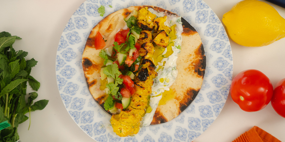 Roulés au poulet mariné au yogourt image